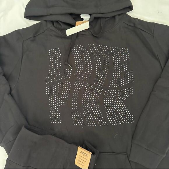 Victoria Secret Bling Hoodie and Biker shorts Set - Picture 2 of 6